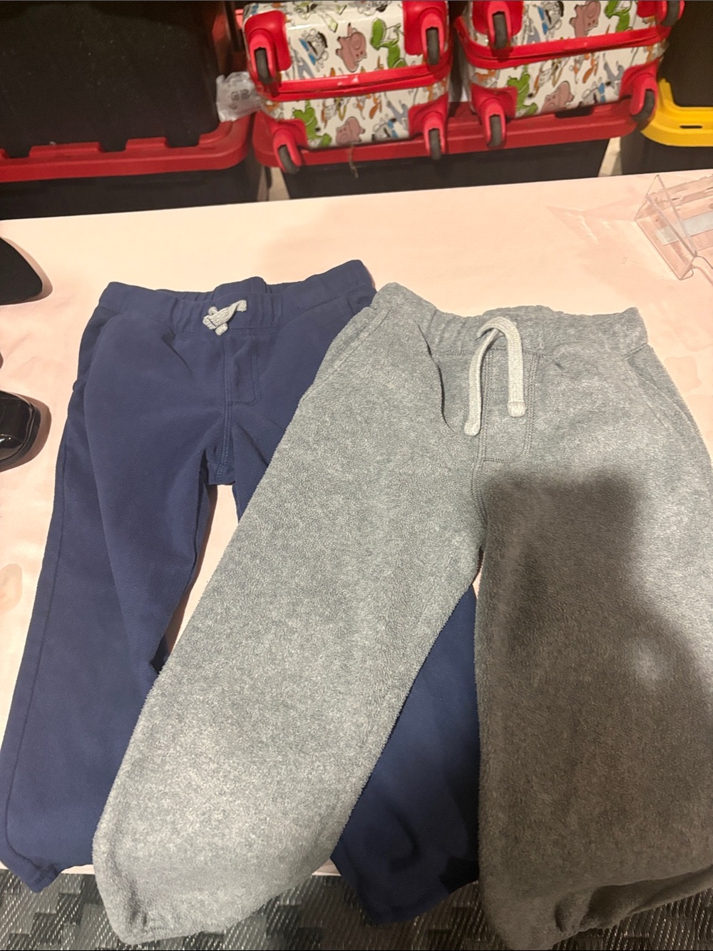 Carter's Fleece Joggers in Navy & Gray